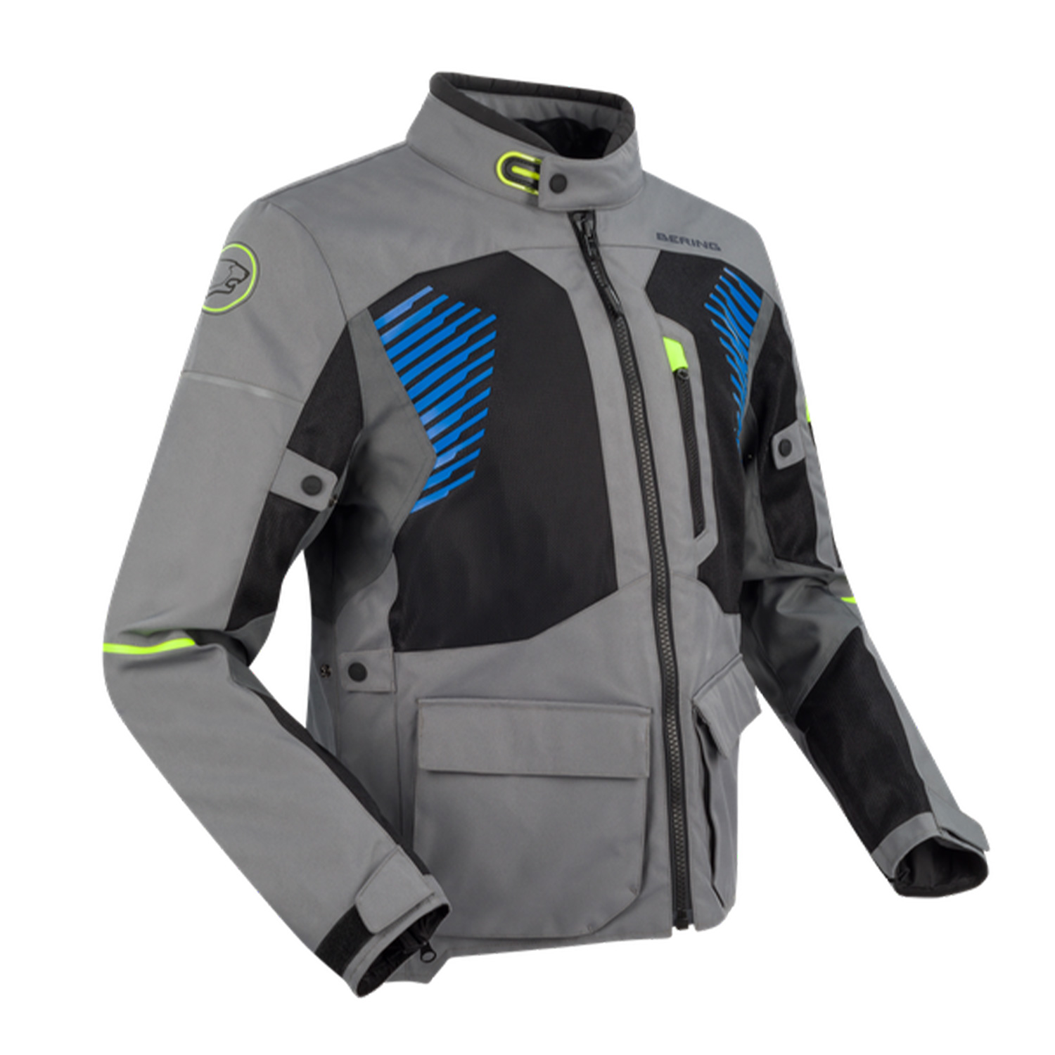 Bering Bakundu Grau Schwarz Blau Jacke Größe 4XL