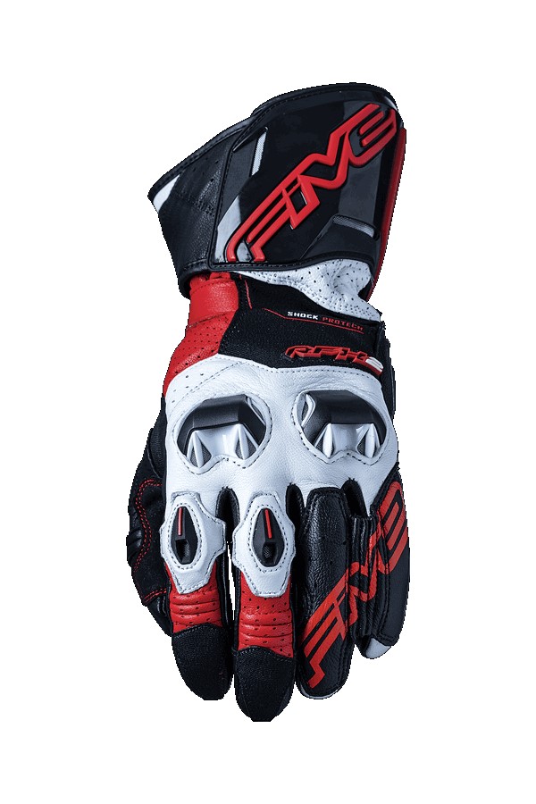 Five RFX2 Schwarz Rot Handschuhe Größe L