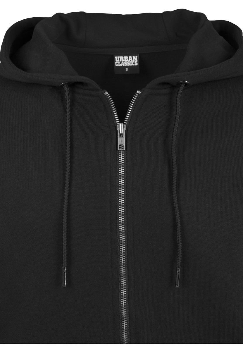 Basic Zipper Hoody Black