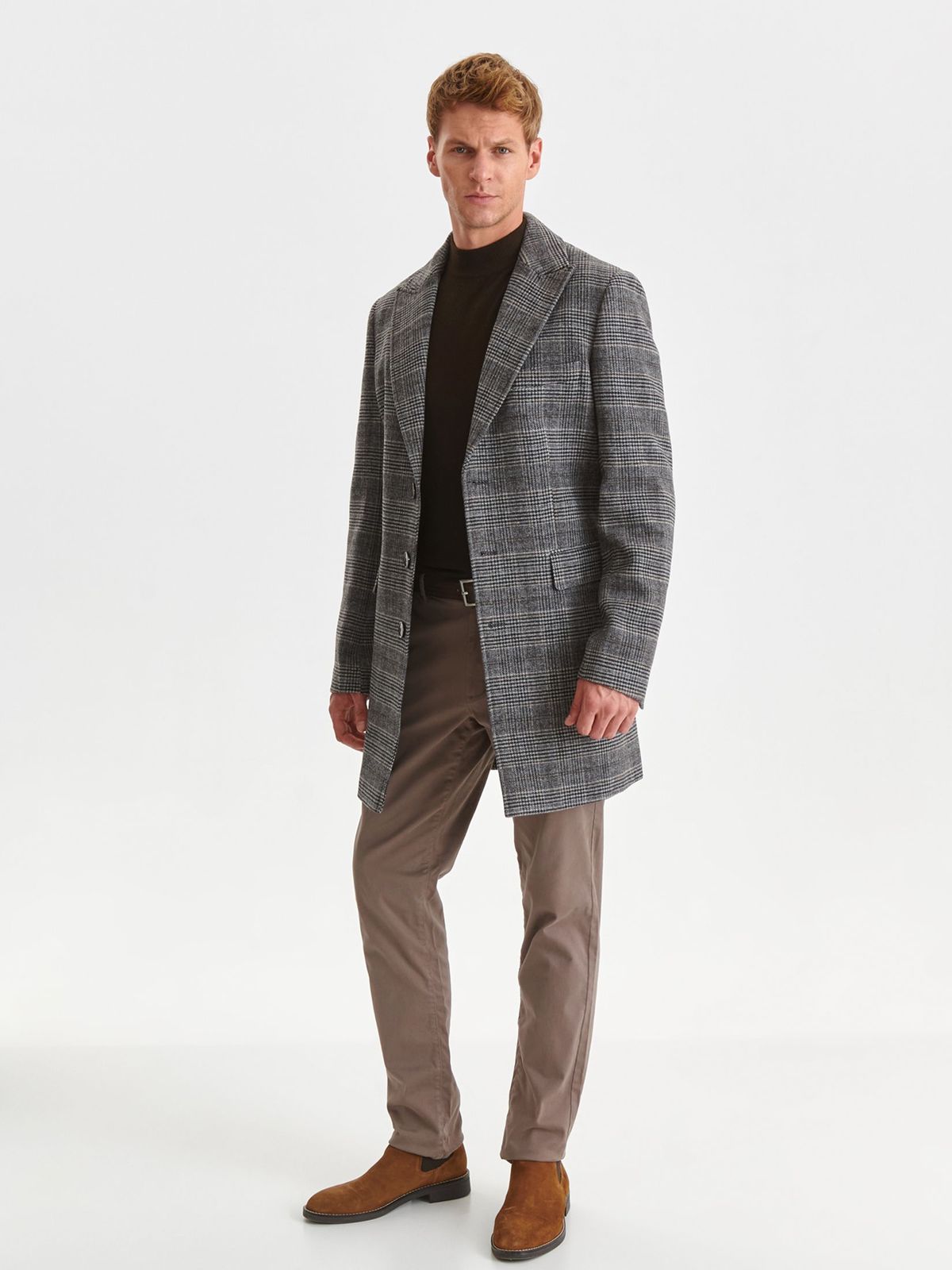 Herren Mantel Top Secret Patterned