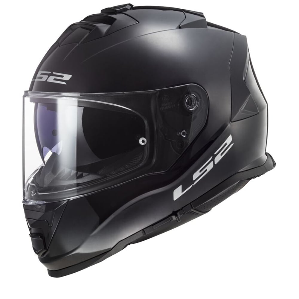 LS2 FF800 Storm II Solid Gloss Black Full Face Helmet Größe L