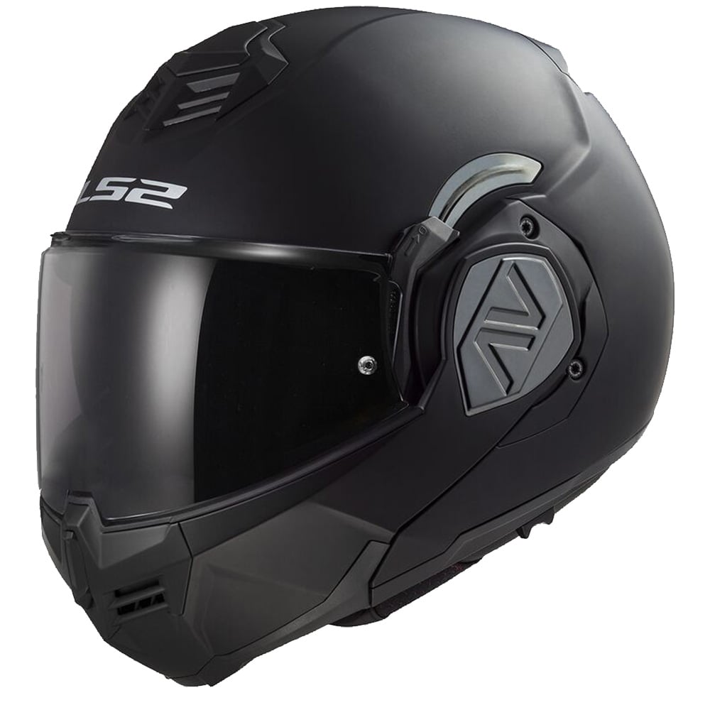 LS2 FF906 Advant Solid Matt Black Modular Helmet With LS2-4X UCS Größe XL