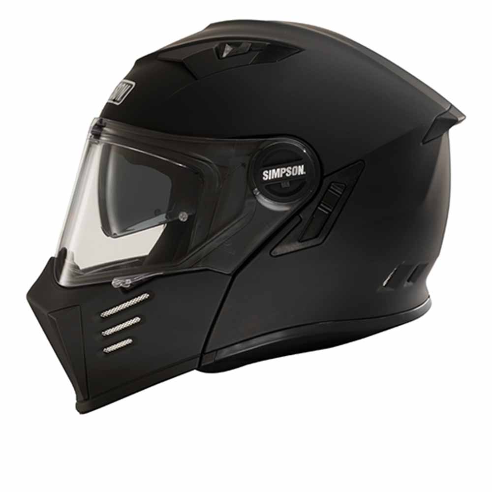 Simpson Darksome Matt Black ECE22.06 Modular Helmet Größe S