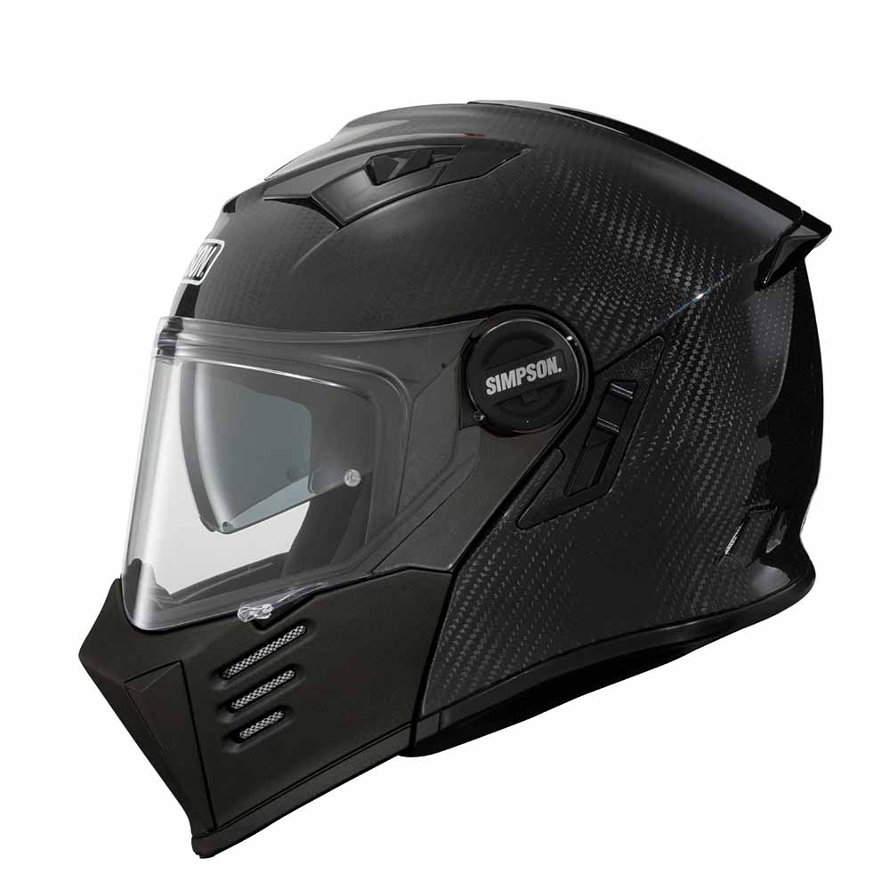 Simpson Darksome Carbon ECE22.06 Modular Helmet Größe L