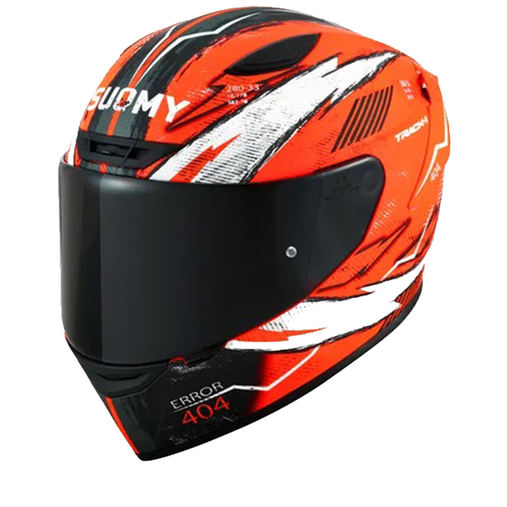 Suomy Track 1 404 Ece 22.06 Rot Weiß Integralhelm Größe M