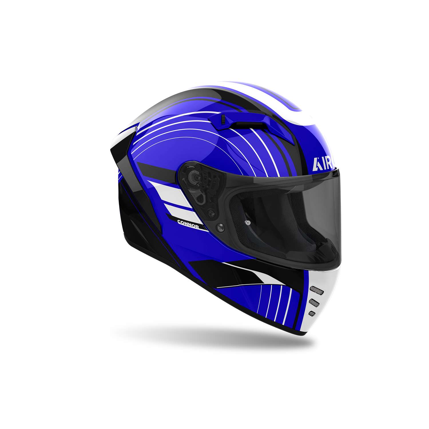 Airoh Connor Achieve Blue Gloss Größe XL