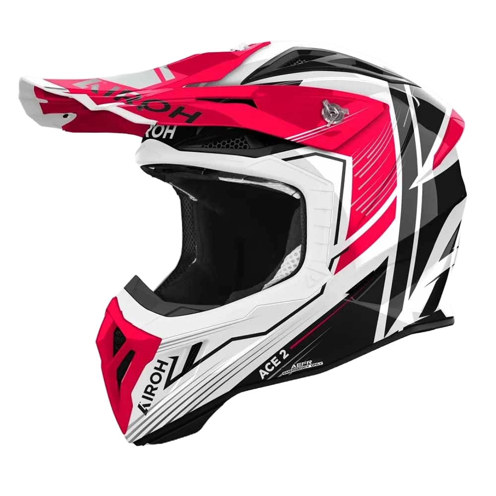 Airoh Aviator Ace 2 Engine Red Gloss Offroad Helmet Größe XL