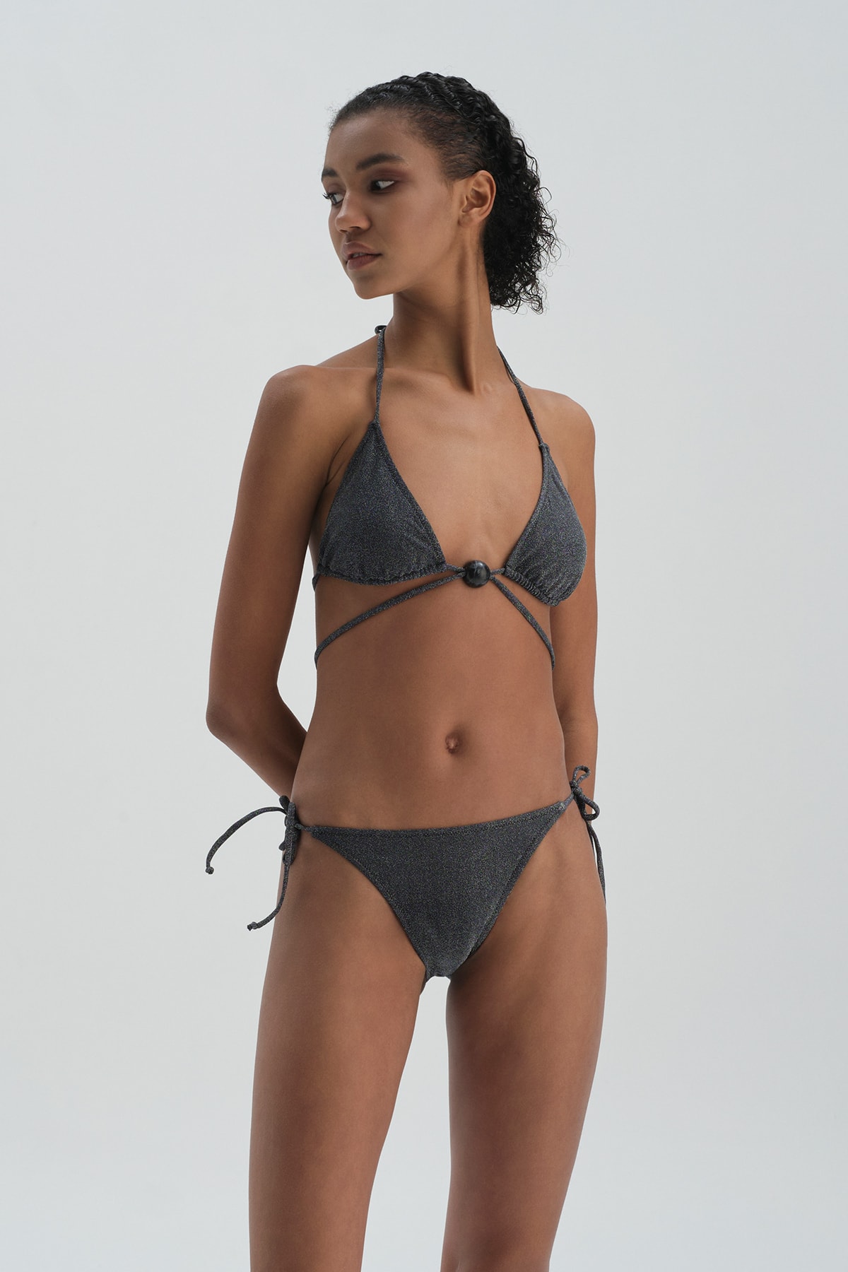 Dagi Silver Spaghetti Bikini Bottom