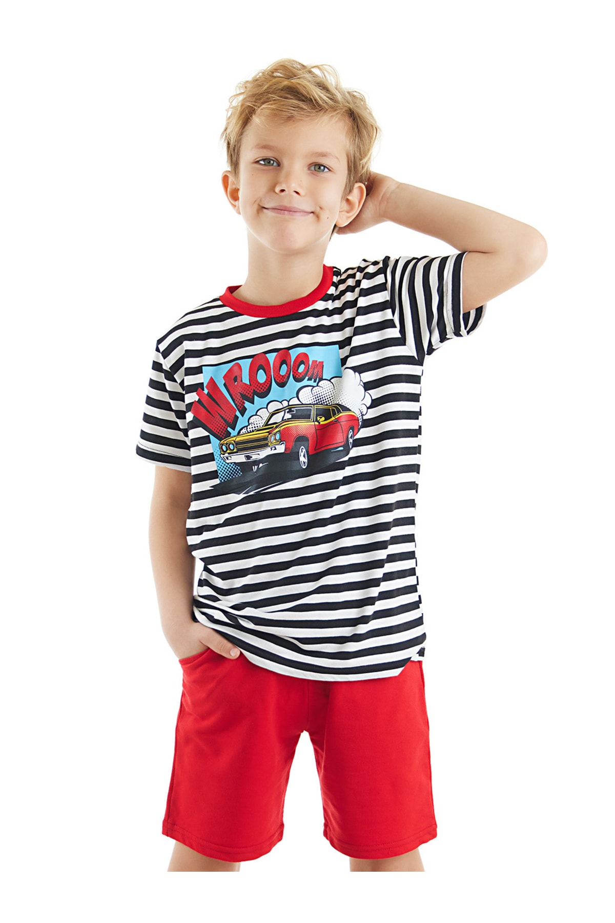 mshb&g Boys' Wroom T-shirt Shorts Set