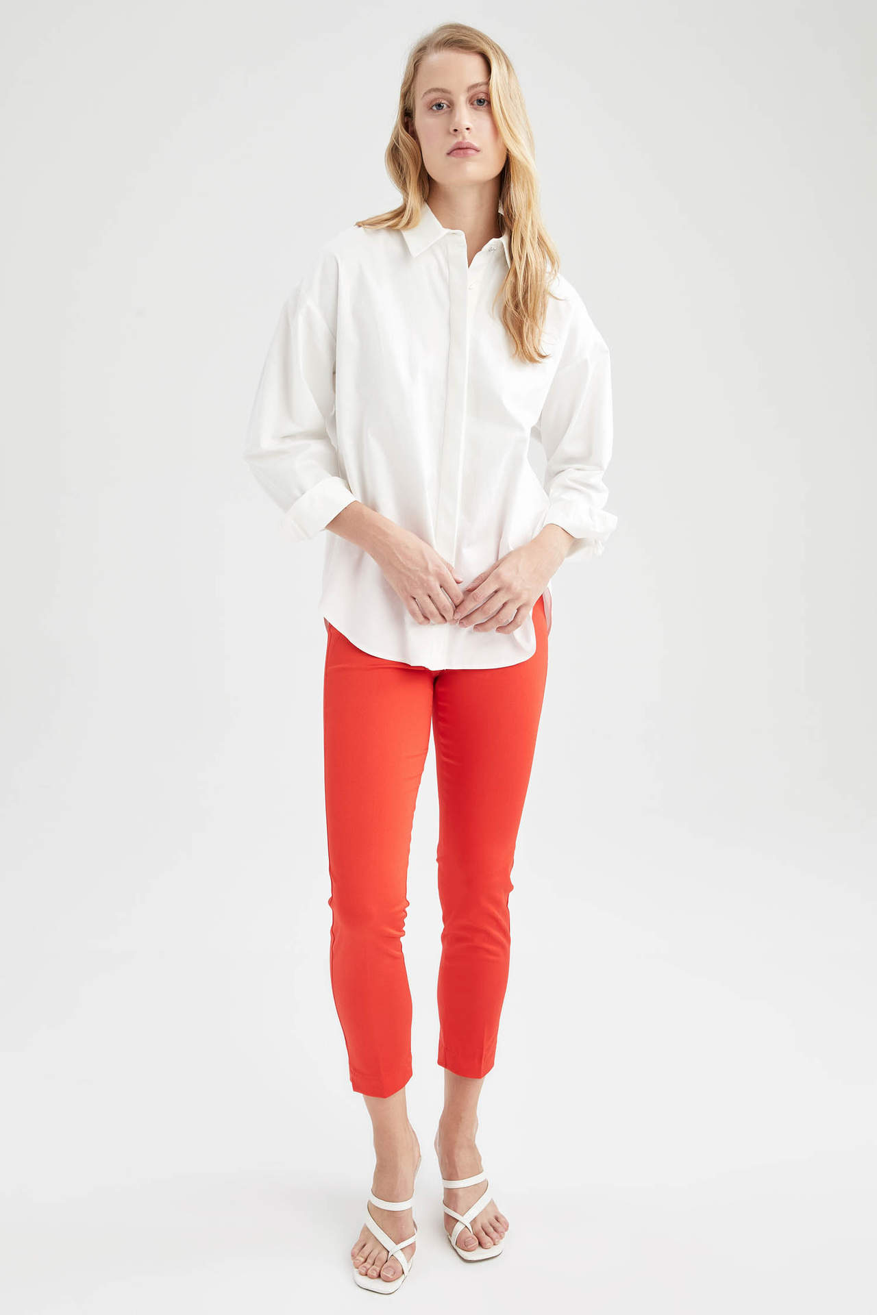 DEFACTO Basic Ankle Cigarette Trousers