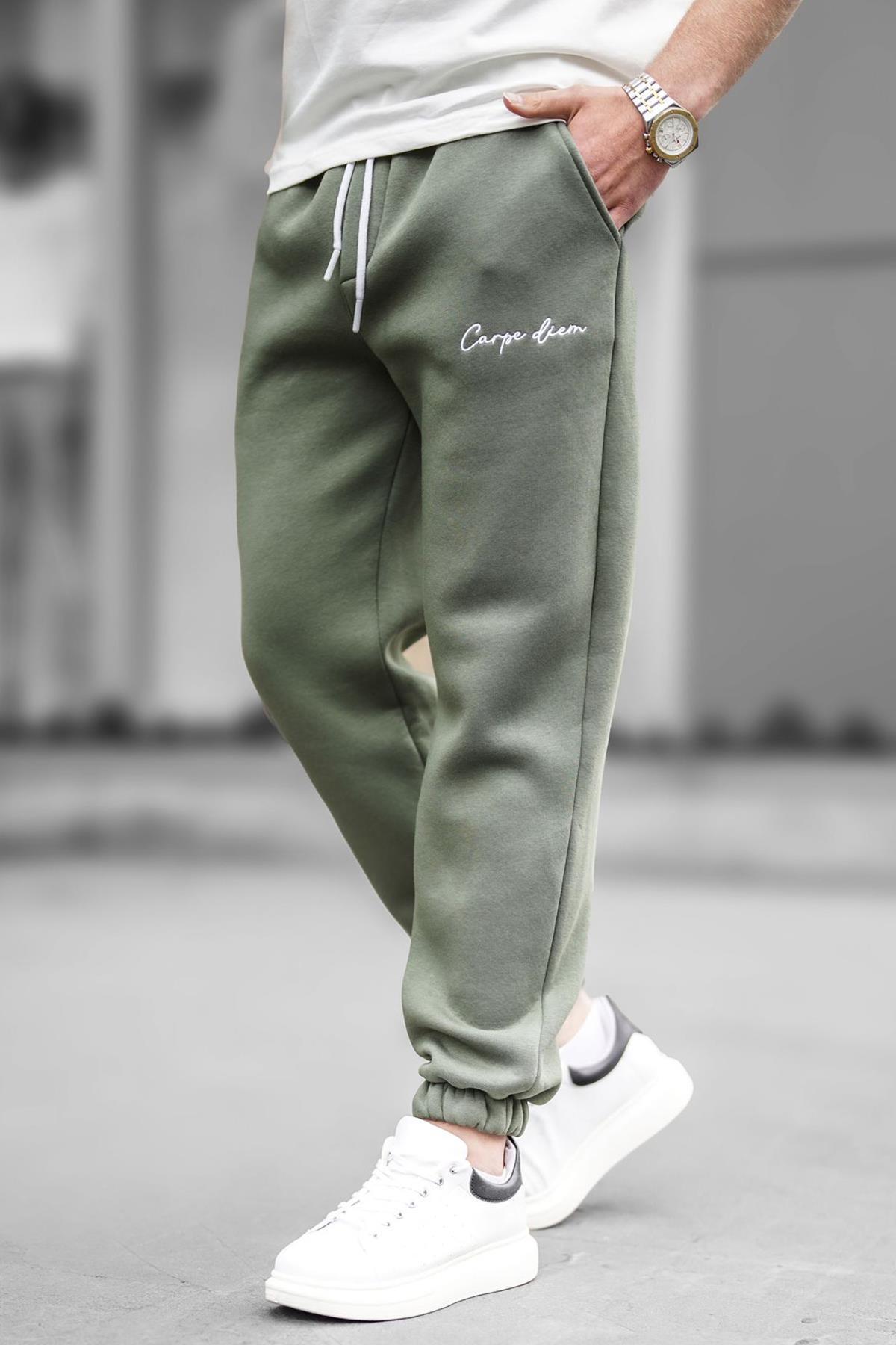 Madmext Khaki Basic Regular Fit Tracksuit 6521