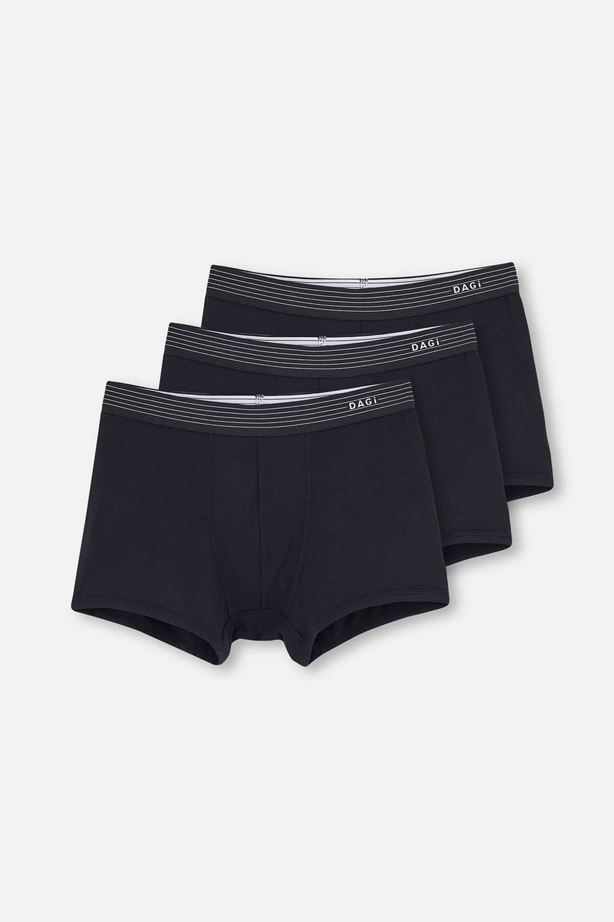 Dagi 3-Pack Black Micro Modal Boxer