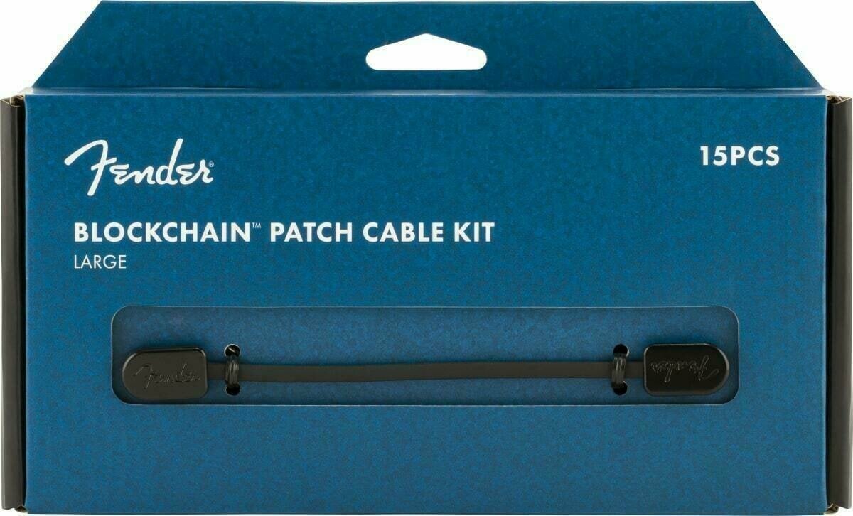 Fender Blockchain Patch Cable Kit LRG Angled - Angled Patch Cable