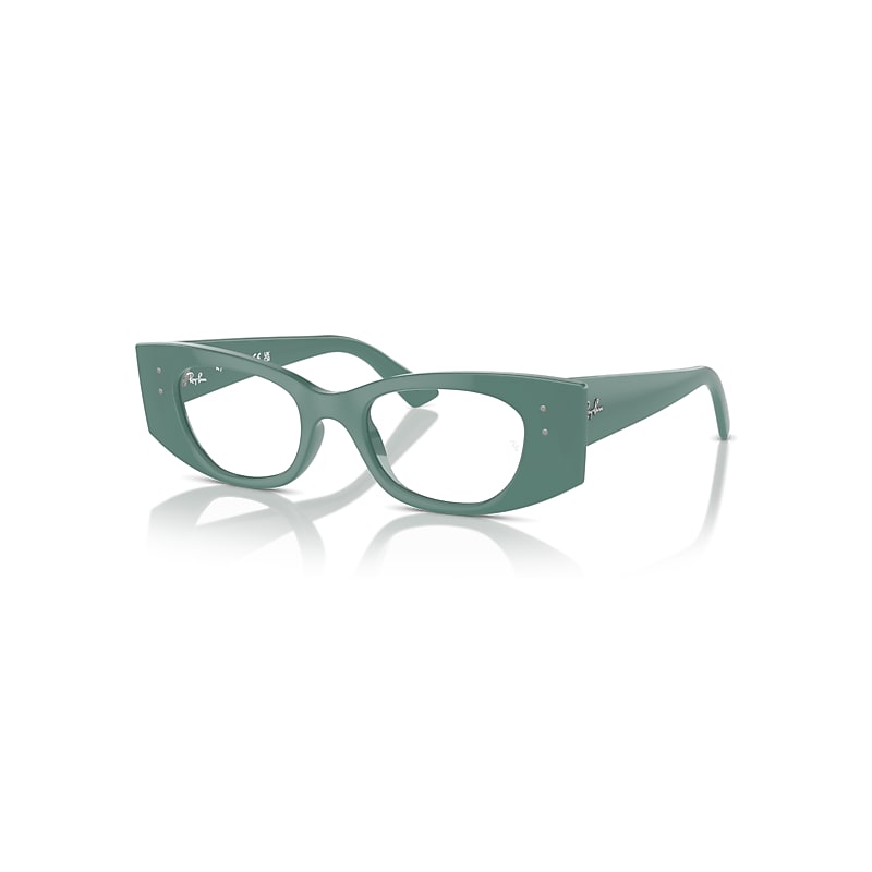Ray-Ban Eyeglasses Unisex Kat Optics Bio-based - Algae Green Frame Clear Lenses Polarized 52-18