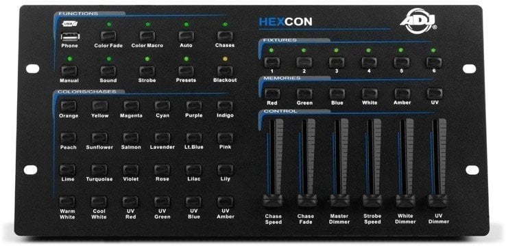 ADJ HEXCON Lighting Controller, Interface