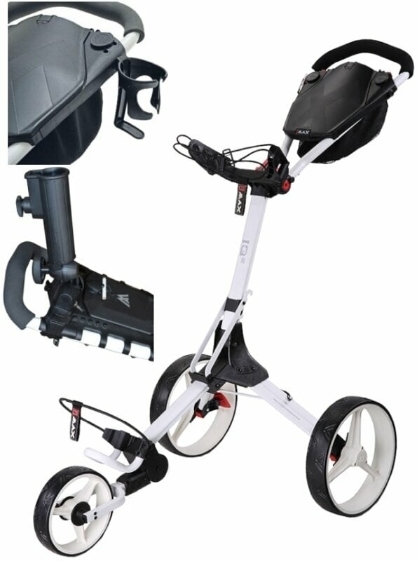 Big Max IQ² SET White Manual Golf Trolley