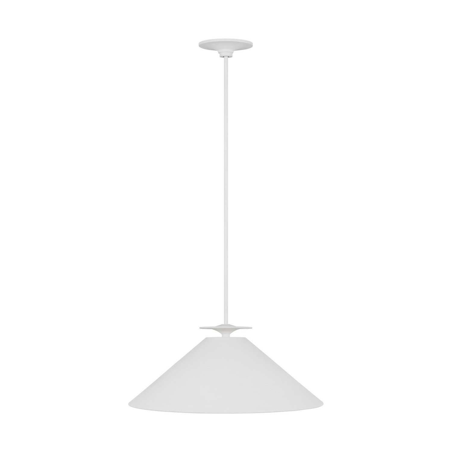 Cornet 1-Light Pendant in Cast Plaster