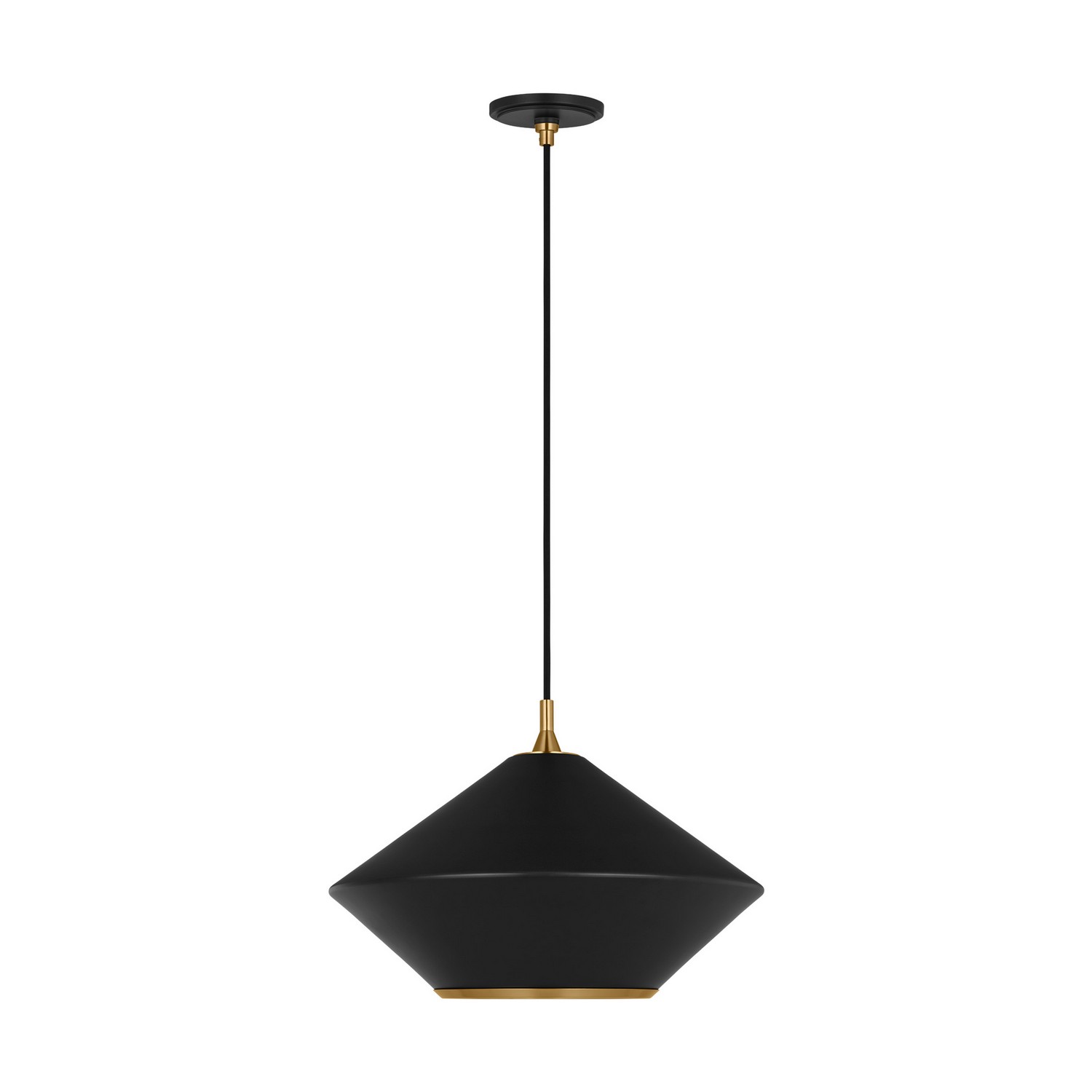 Stanza 1-Light Pendant in Midnight Black