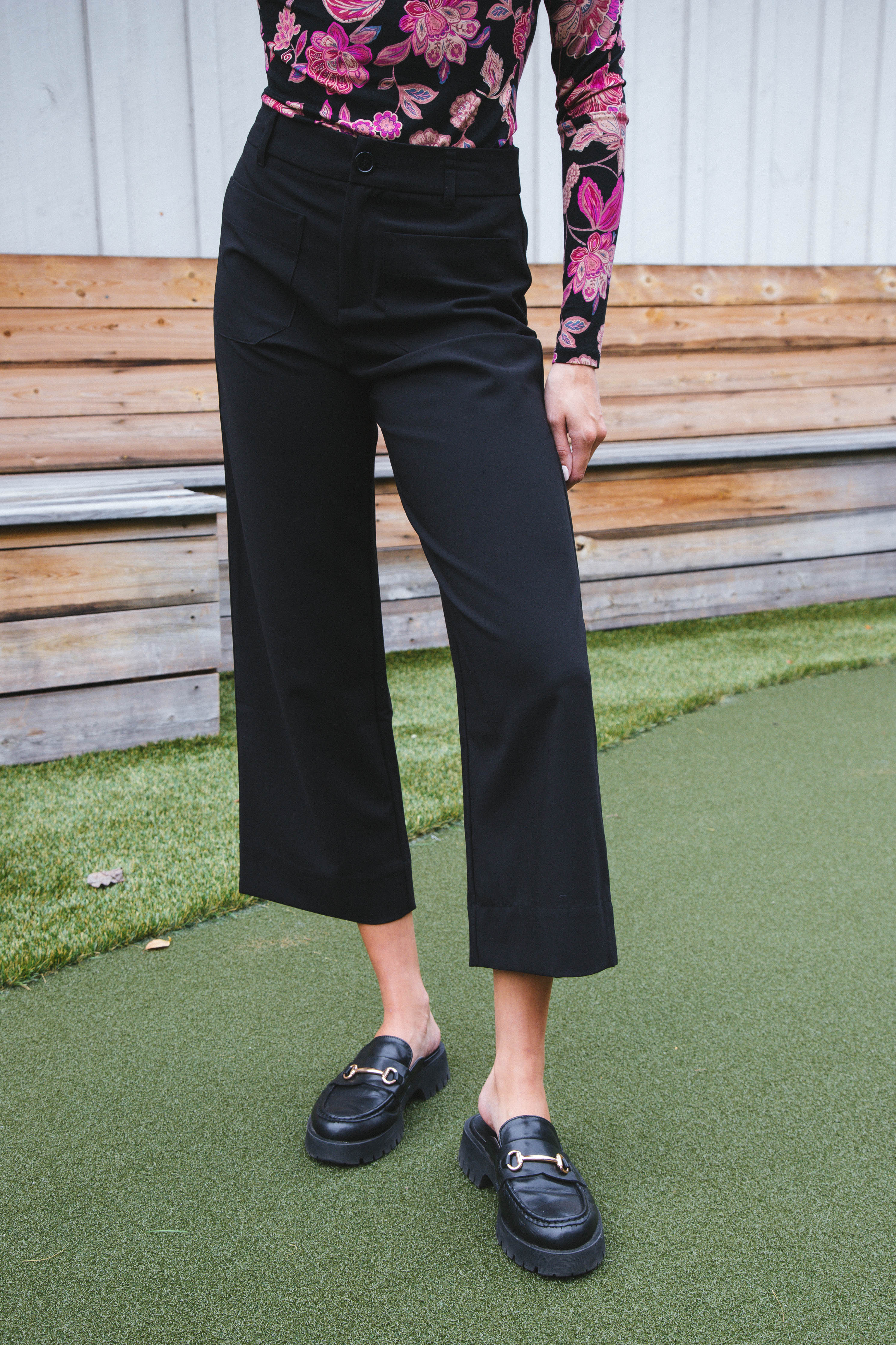 Marine Crop Trouser Black | Sanctuary