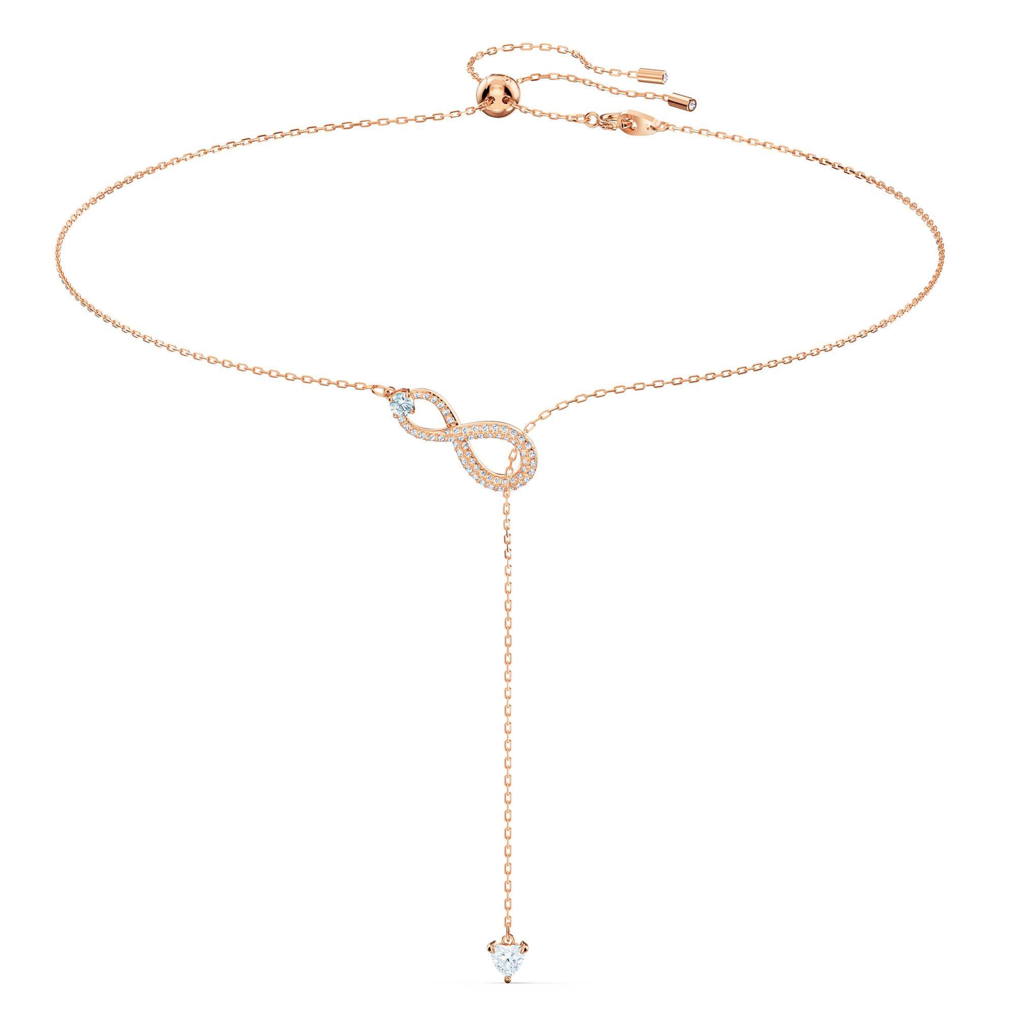 Swarovski Crystal Infinity Y Necklace