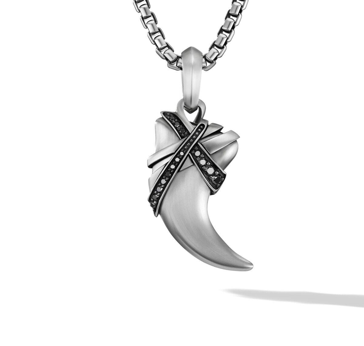 Men's David Yurman Cairo Wrap Claw Amulet with Pave Black Diamonds