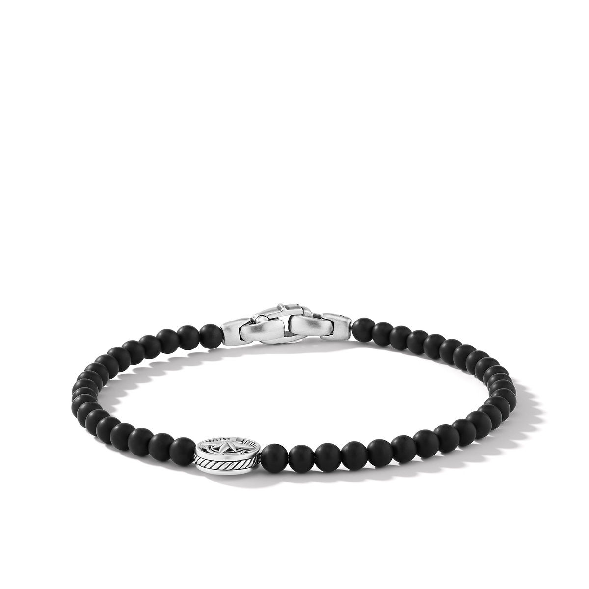 Men's David Yurman Spiritual Beads Compass Bracelet with Black Onyx - Large