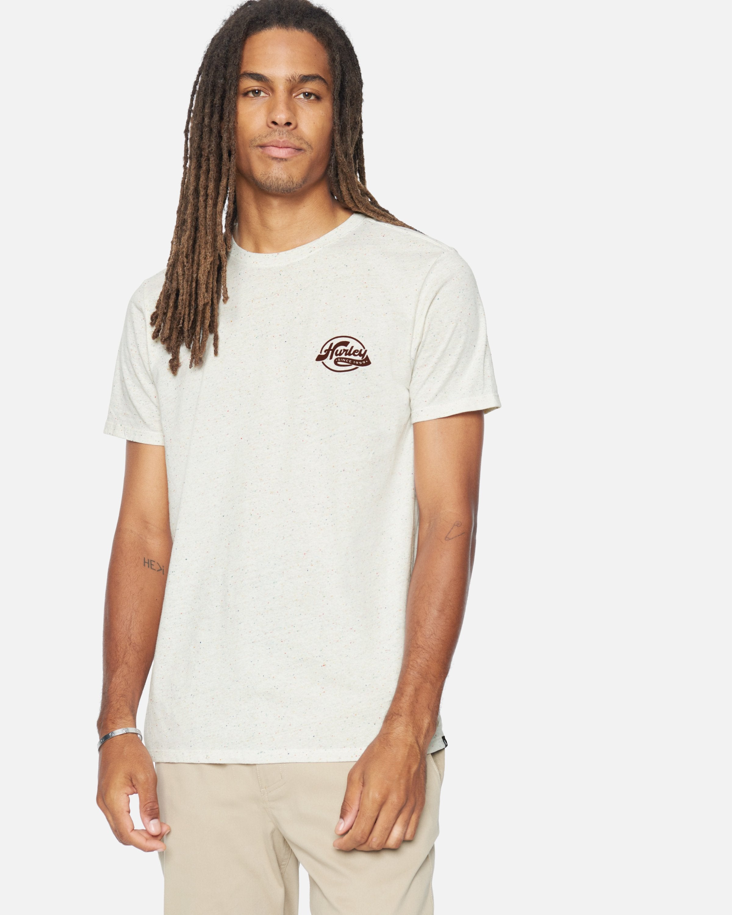 Men's Regrind Service Script T-Shirt in White/multi-Color, Size Medium
