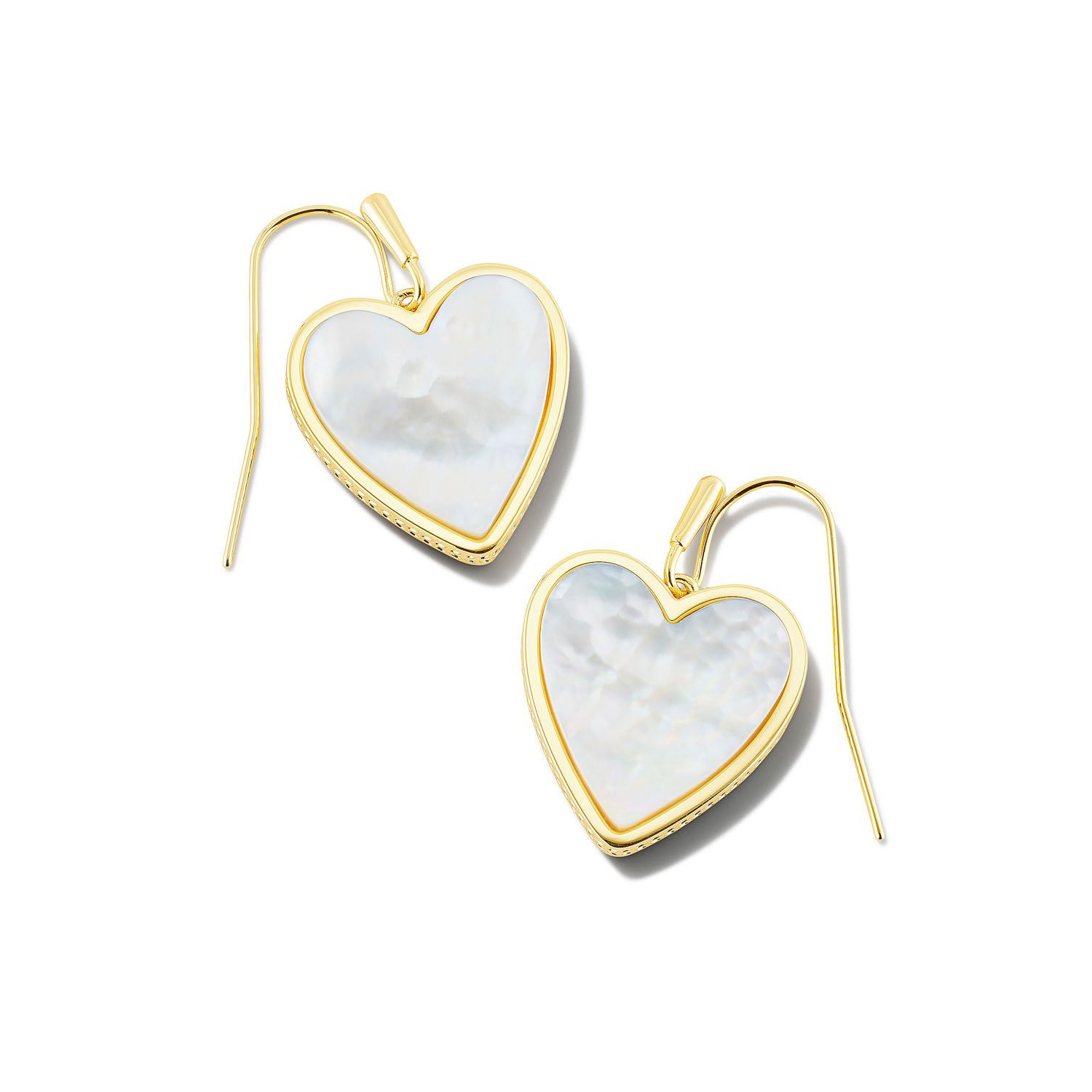 Kendra Scott Heart Drop Earrings in Ivory Mother of Pearl