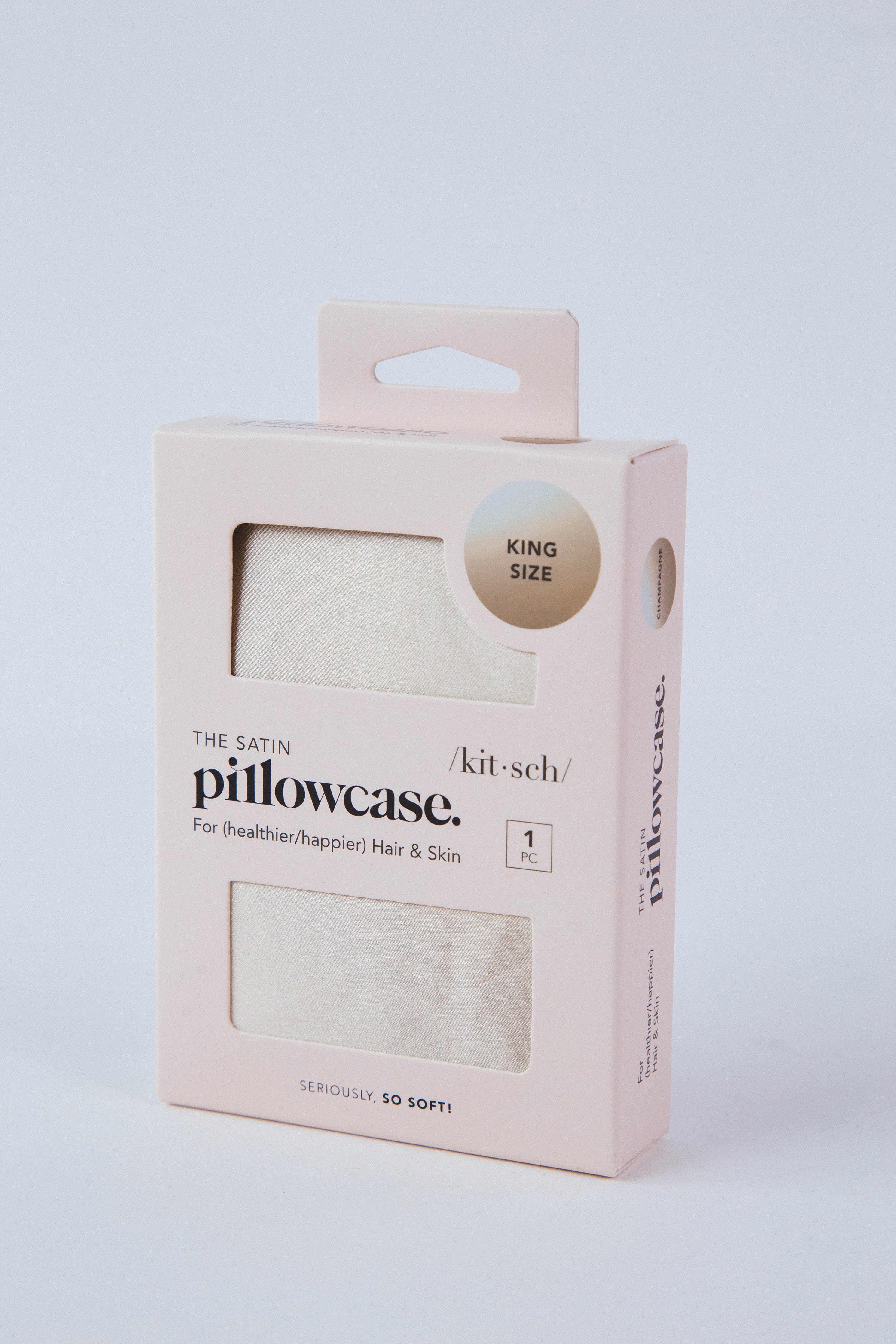 Satin King Pillowcase Champagne | Kitsch