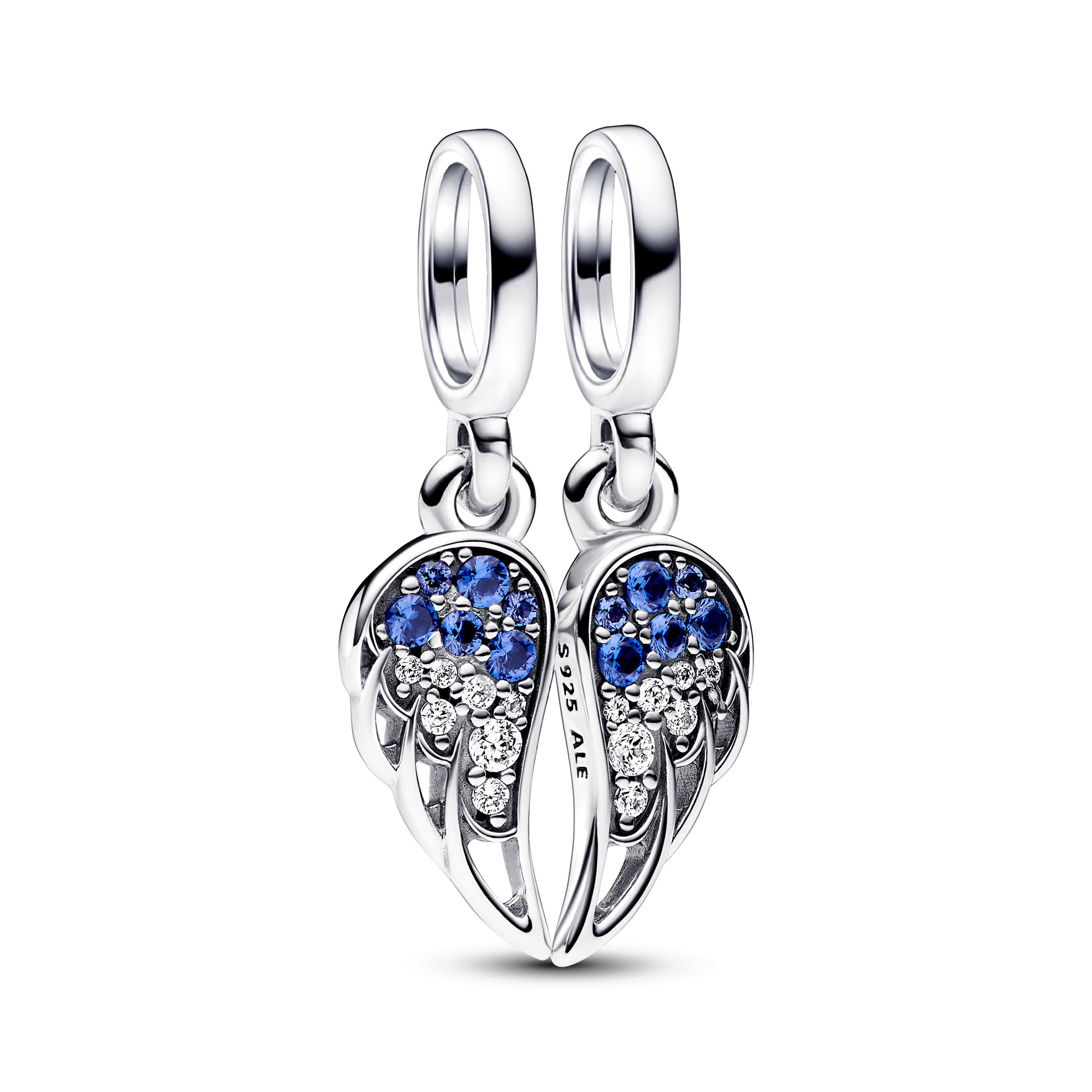 Pandora Sparkling Splitable Angel Wings Dangle Charm