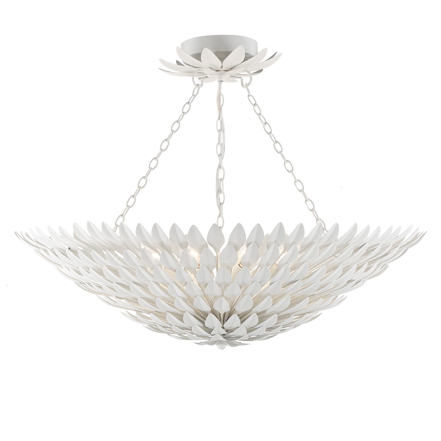 Broche 8-Light Ceiling Light in Matte White
