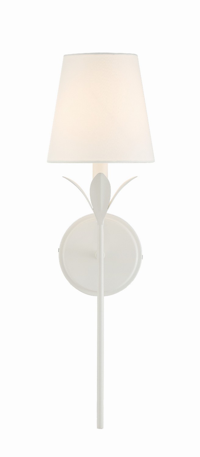 Broche 1-Light Wall Mount in Matte White