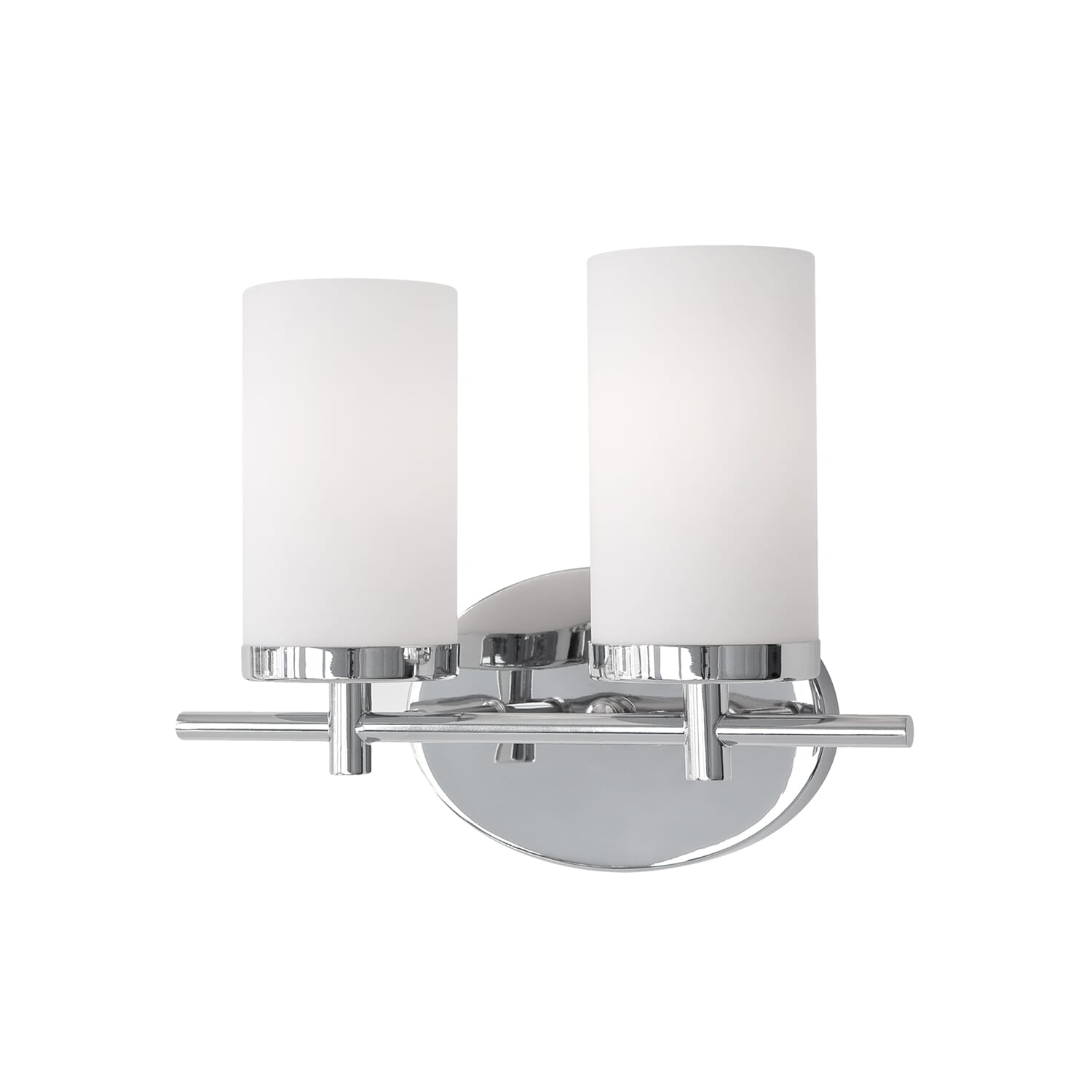 Exeter 2-Light Bathroom Vanity Light in Chrome