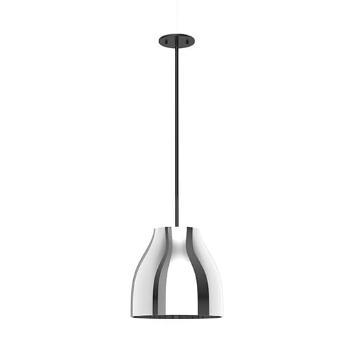 Kuzco Trinity Pendant Light in Black with Chrome