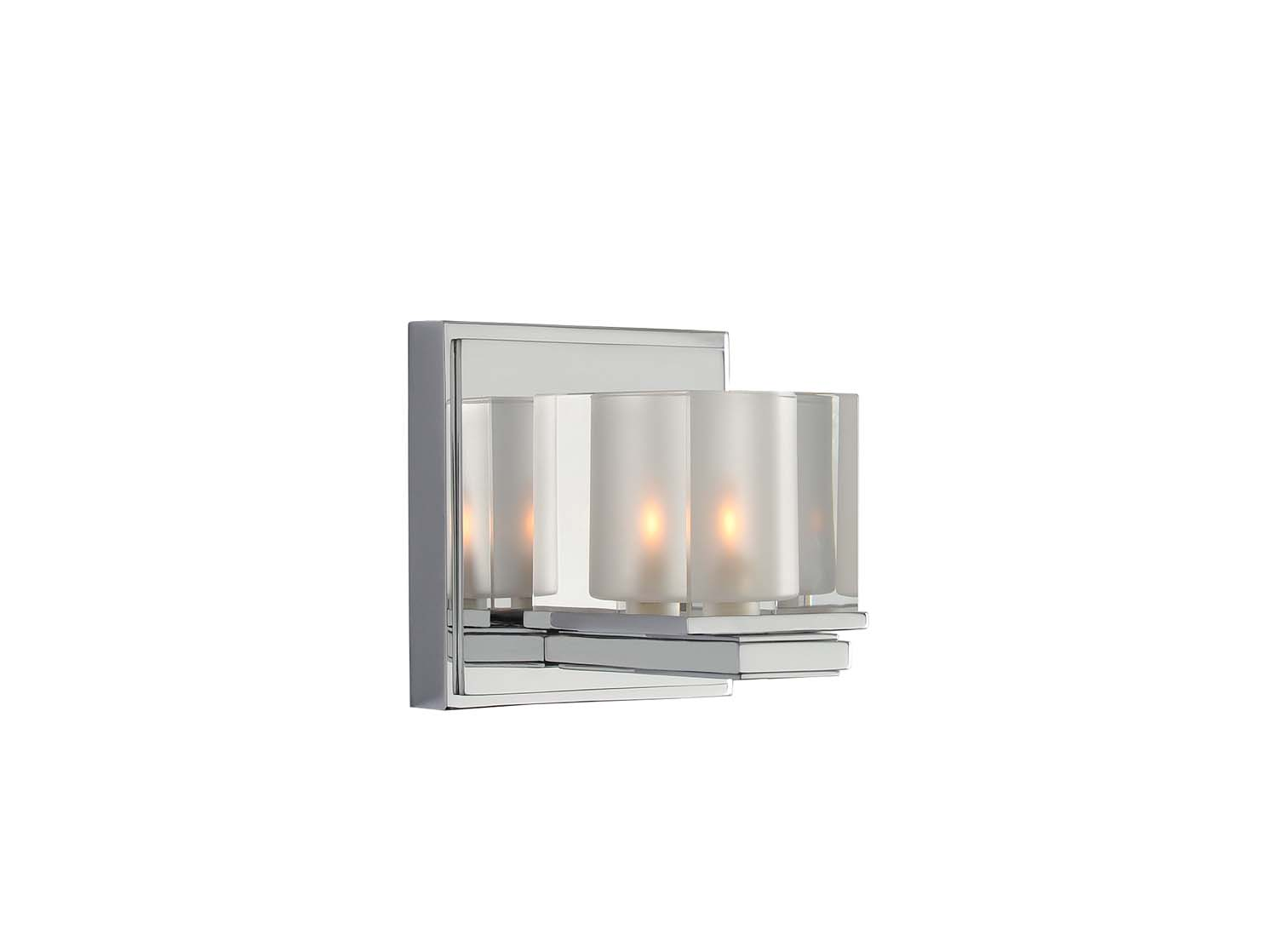 Kalco Naples 5" Bathroom Vanity Light in Chrome