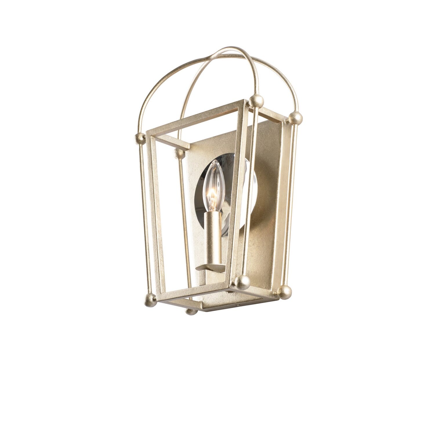 Sutter Wall Sconce in Warm Silver