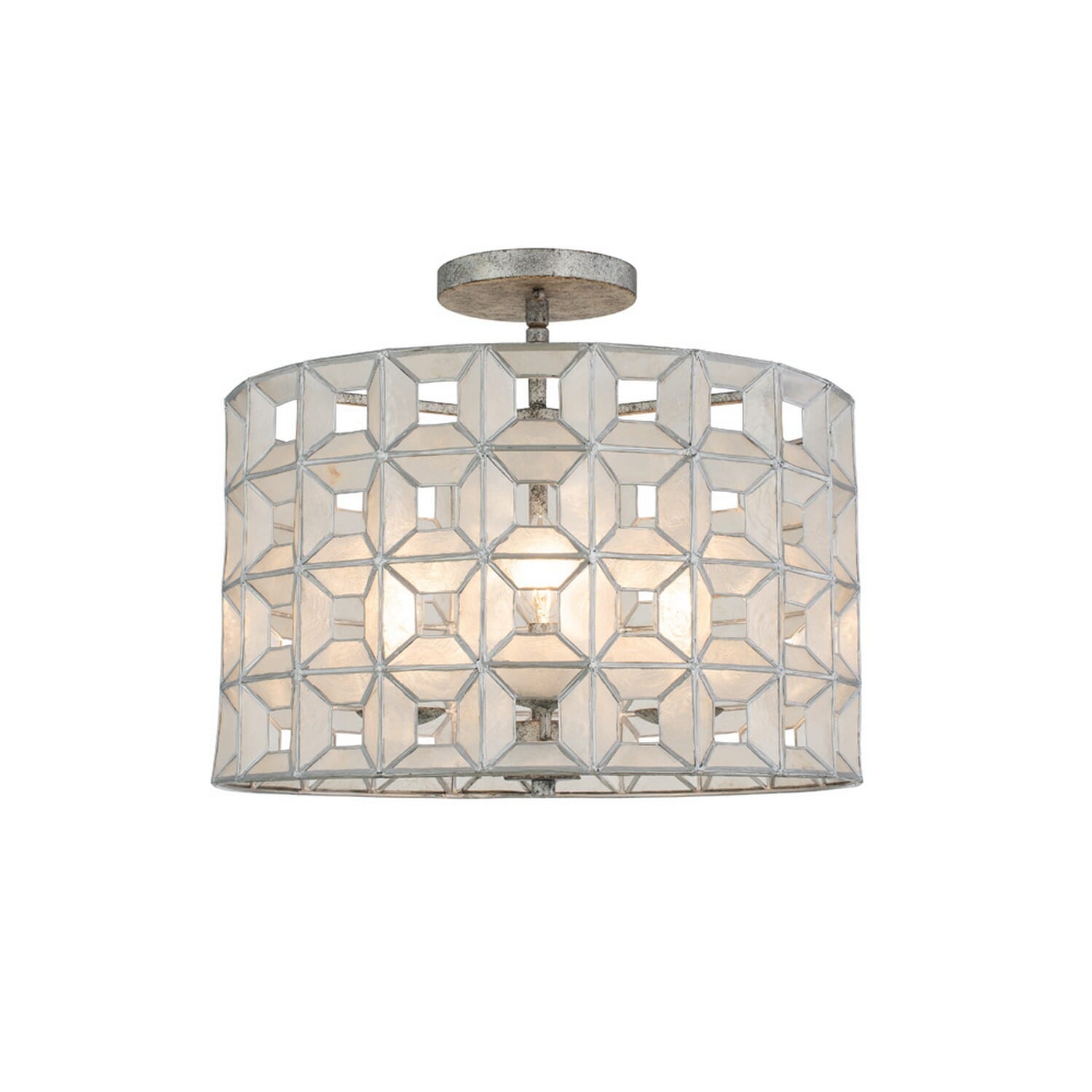 Prado 3-Light Ceiling Light in Oxidized Silver Leaf