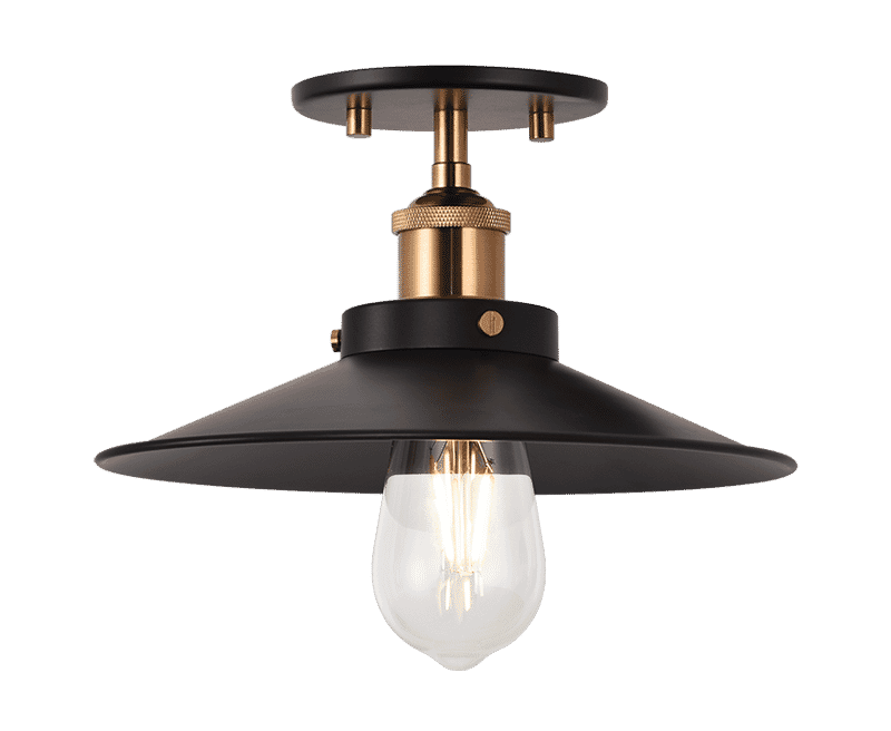 Matteo Bulstrode'S Workshop 1-Light Ceiling Light In Aged Gold Brass