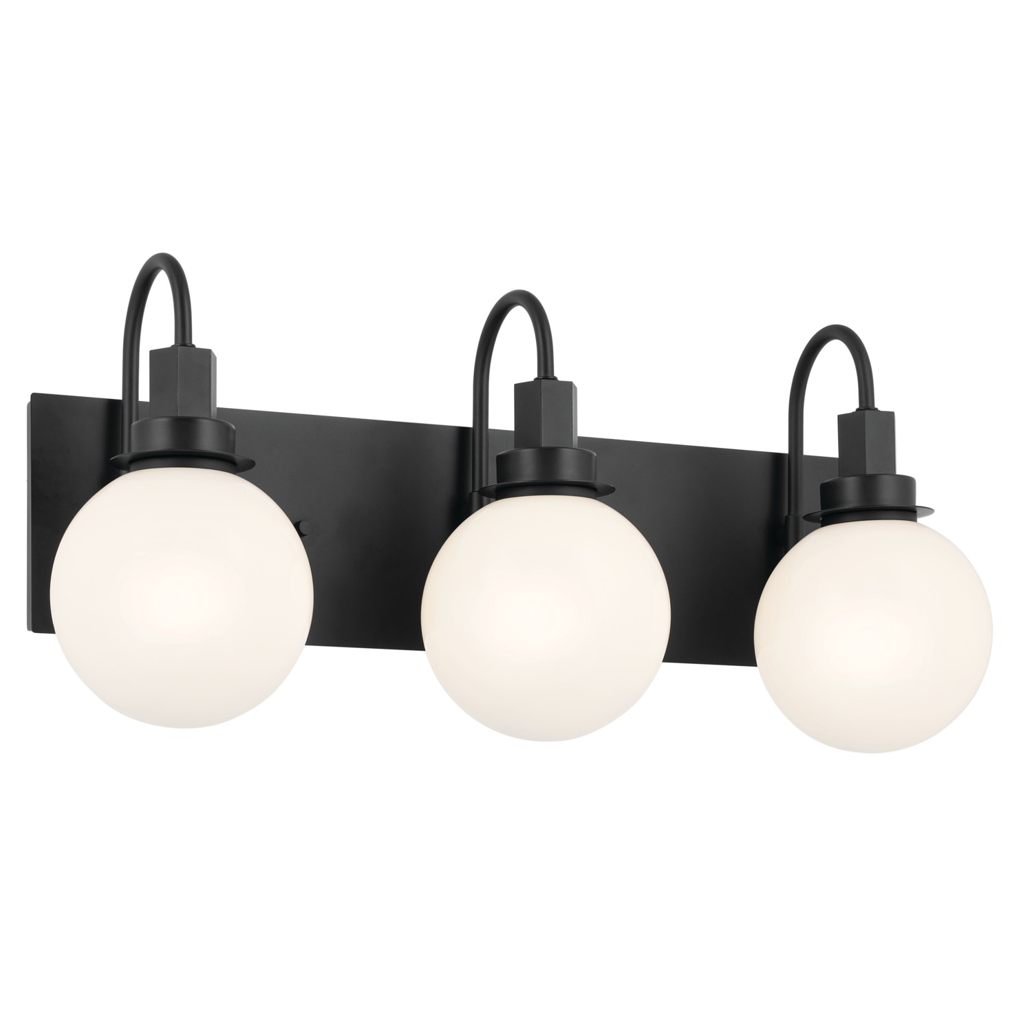 Hex 3-Light Bathroom Vanity Light in Black