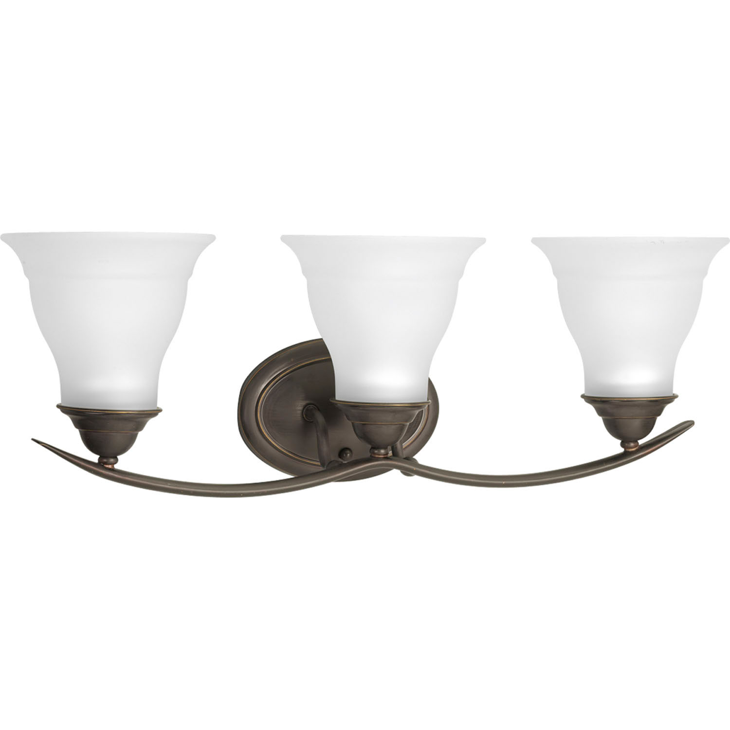 Trinity 3-Light Bathroom Vanity Light Bracket in Antique Bronze
