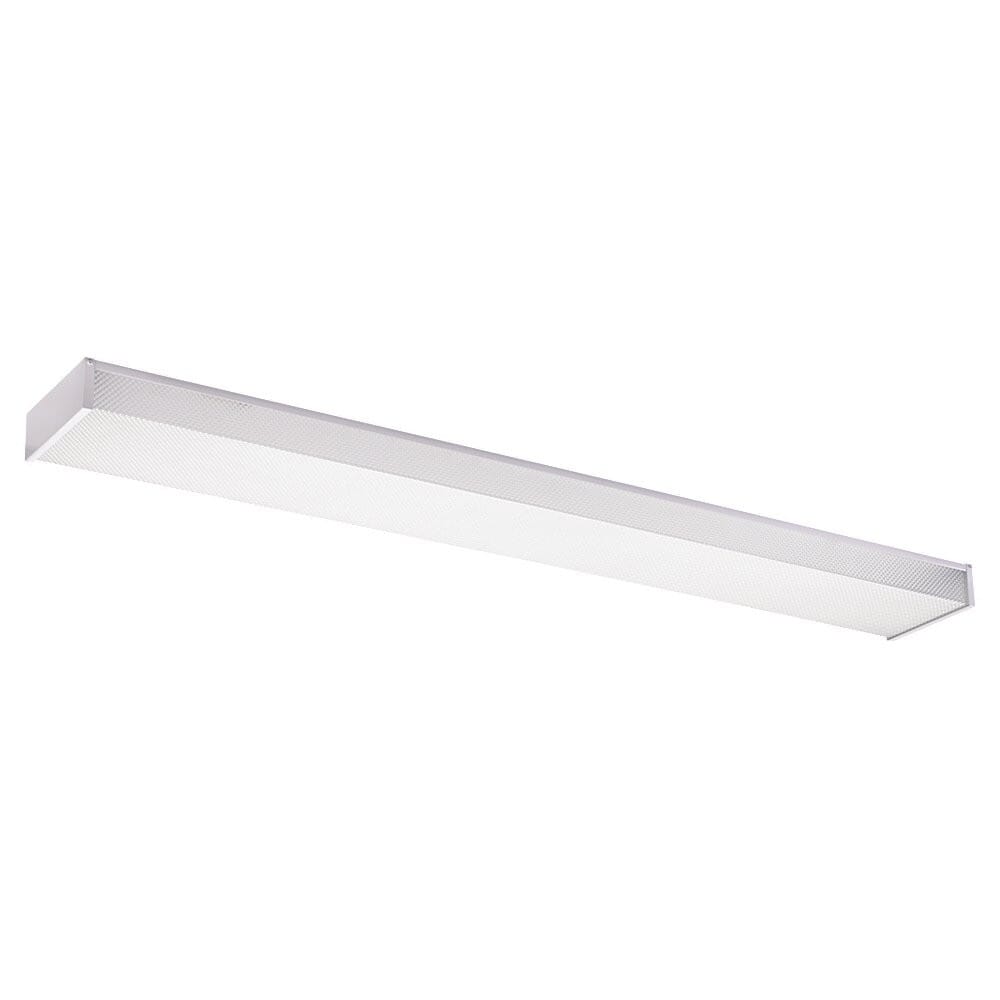 Drop Lens Fluorescent 2-Light 7" Ceiling Light in White