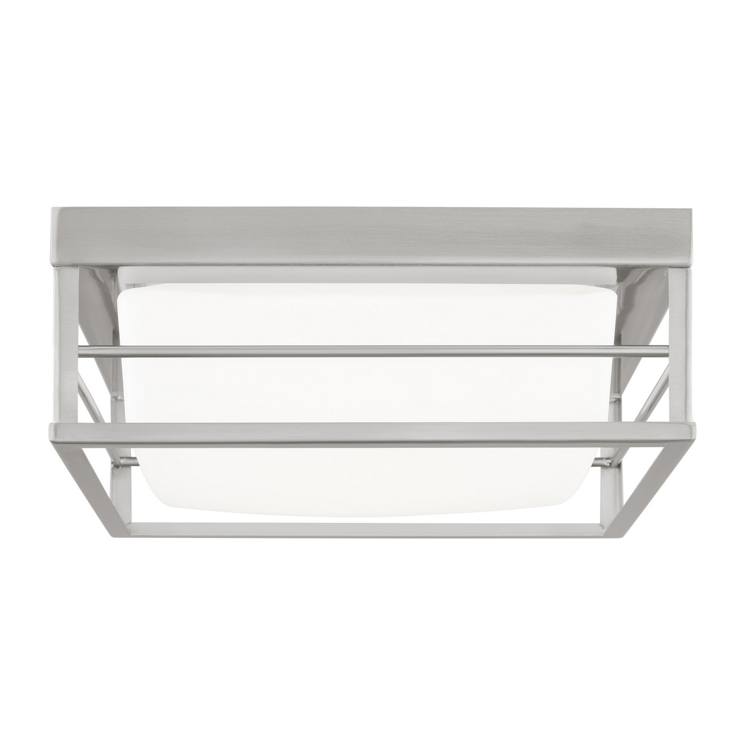 Dearborn 1-Light LED Flushmount Ceiling Light in Brushed Nickel