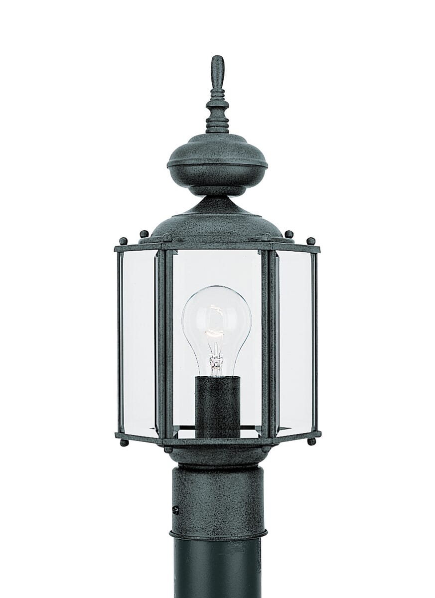 Classico 16" Outdoor Post Light in Black