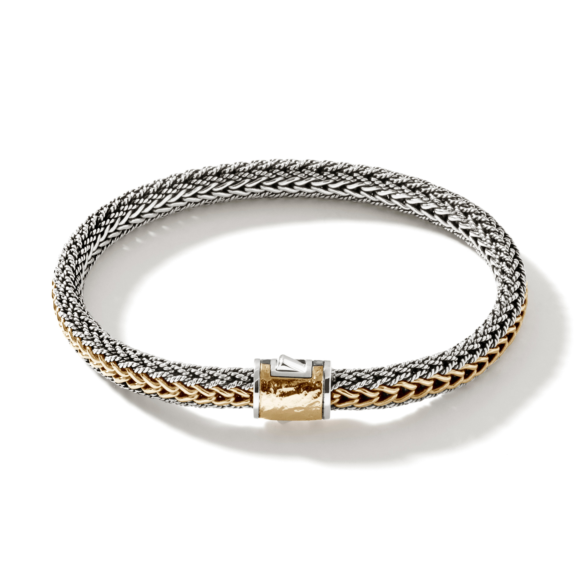 John Hardy Classic Chain Reversible Two-Tone Bracelet | 7mm | Large