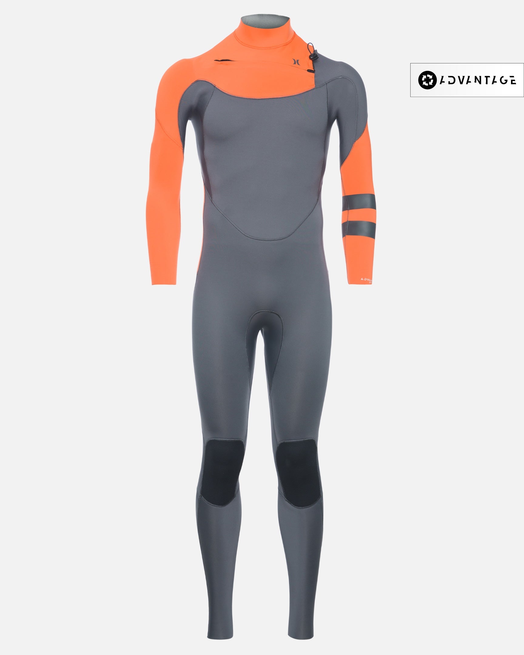 Mens Advantage 3/2Mm Fullsuit in Red Orange, Size Medium