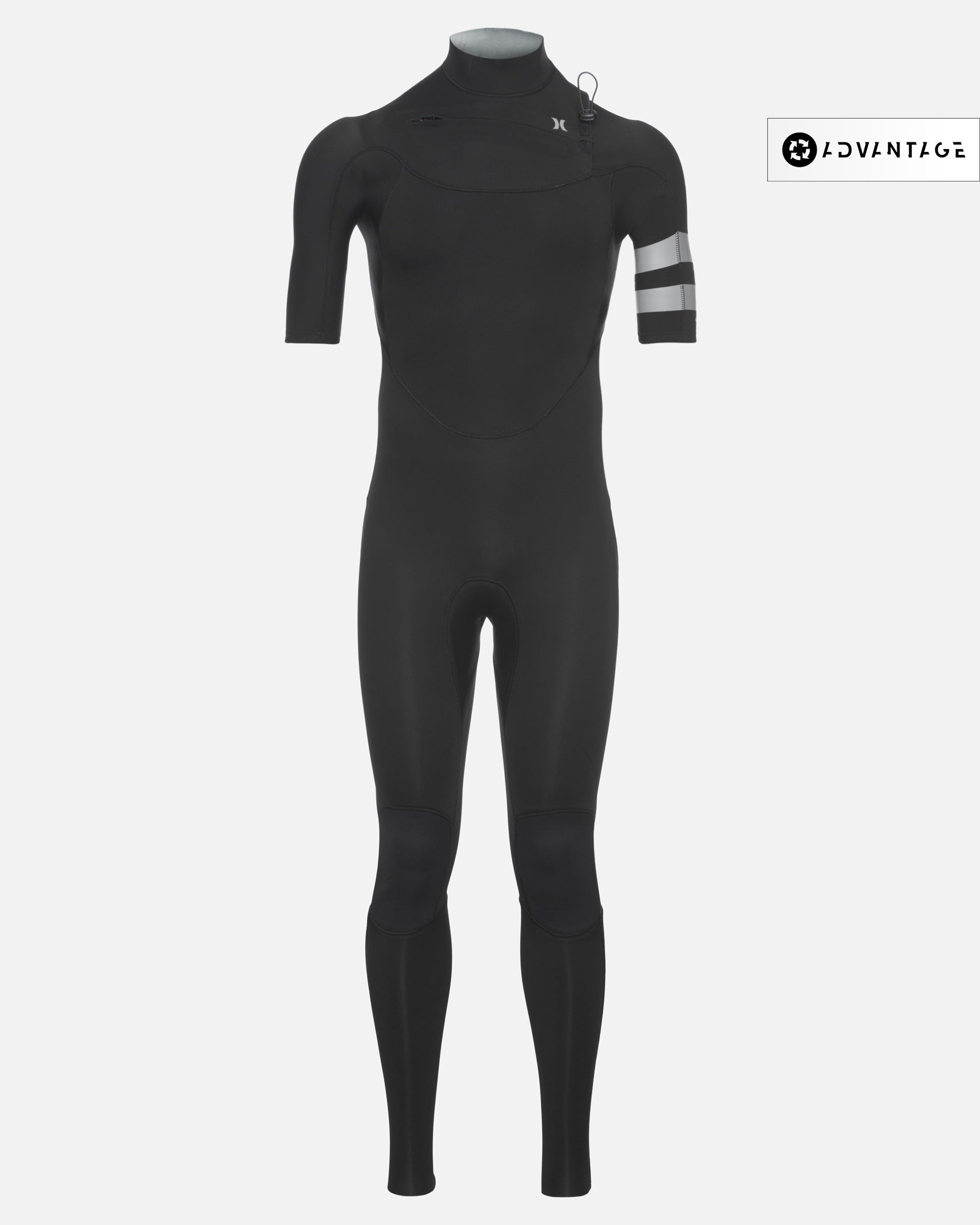 Mens Advantage Plus 2/2Mm Short Sleeve Fullsuit in Black, Size Small