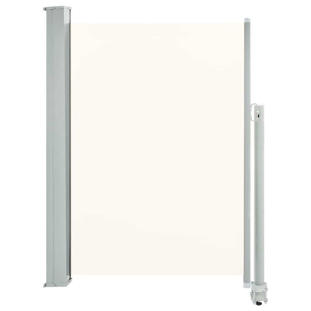 vidaXL Patio Retractable Side Awning 39.4"x118.1" Cream