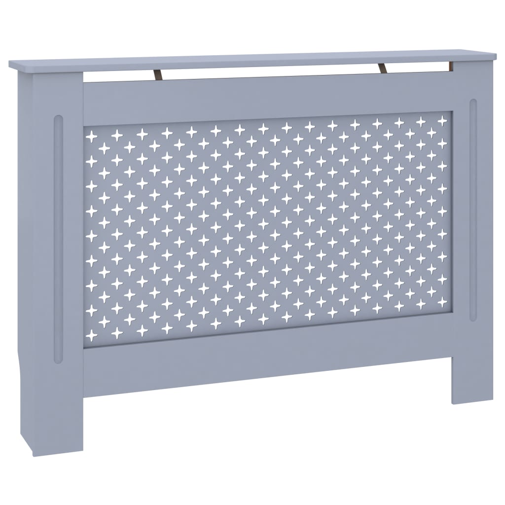 vidaXL Radiator Cover Anthracite 44.1"x7.5"x32.1" MDF