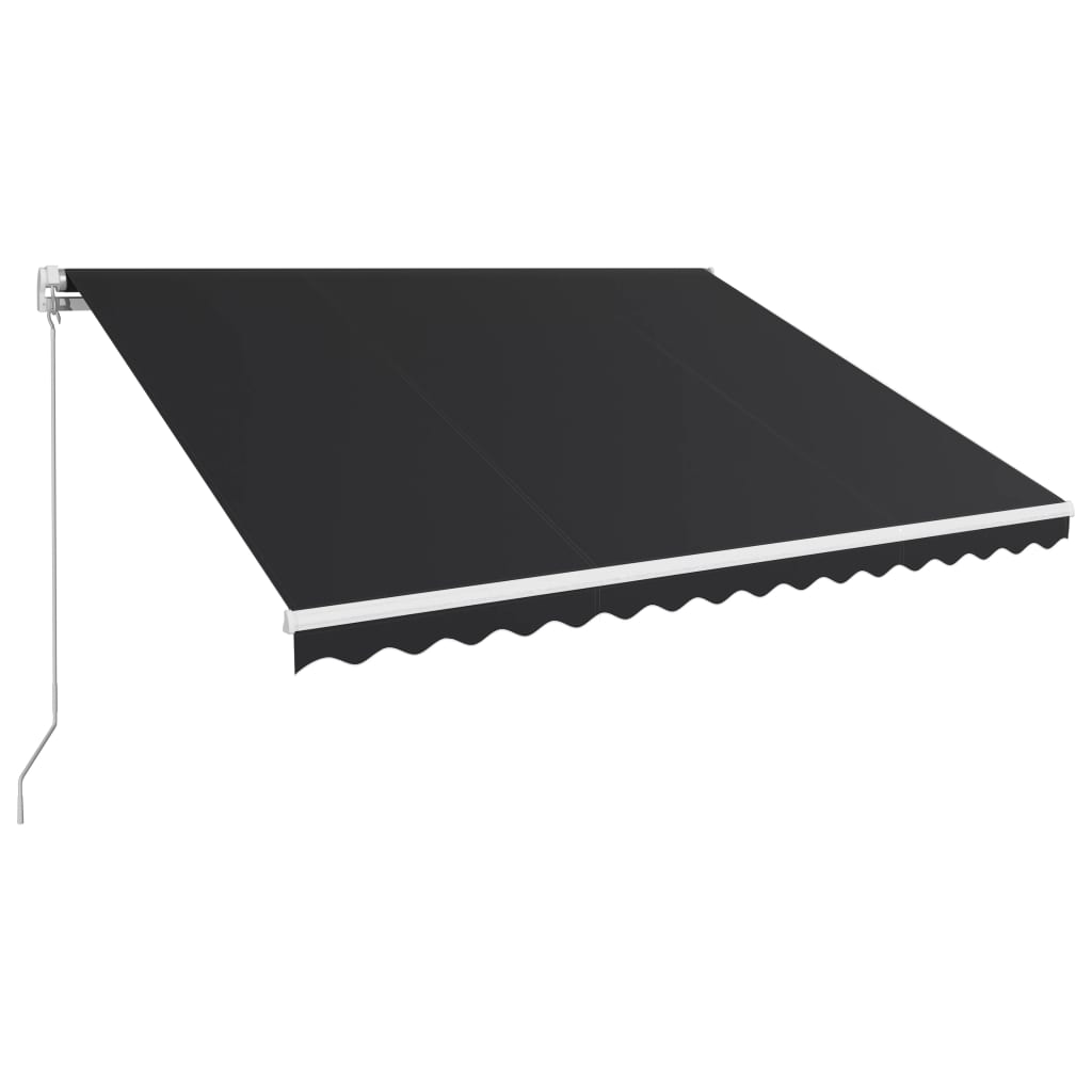 vidaXL Manual Retractable Awning 157.5"x118.1" Anthracite