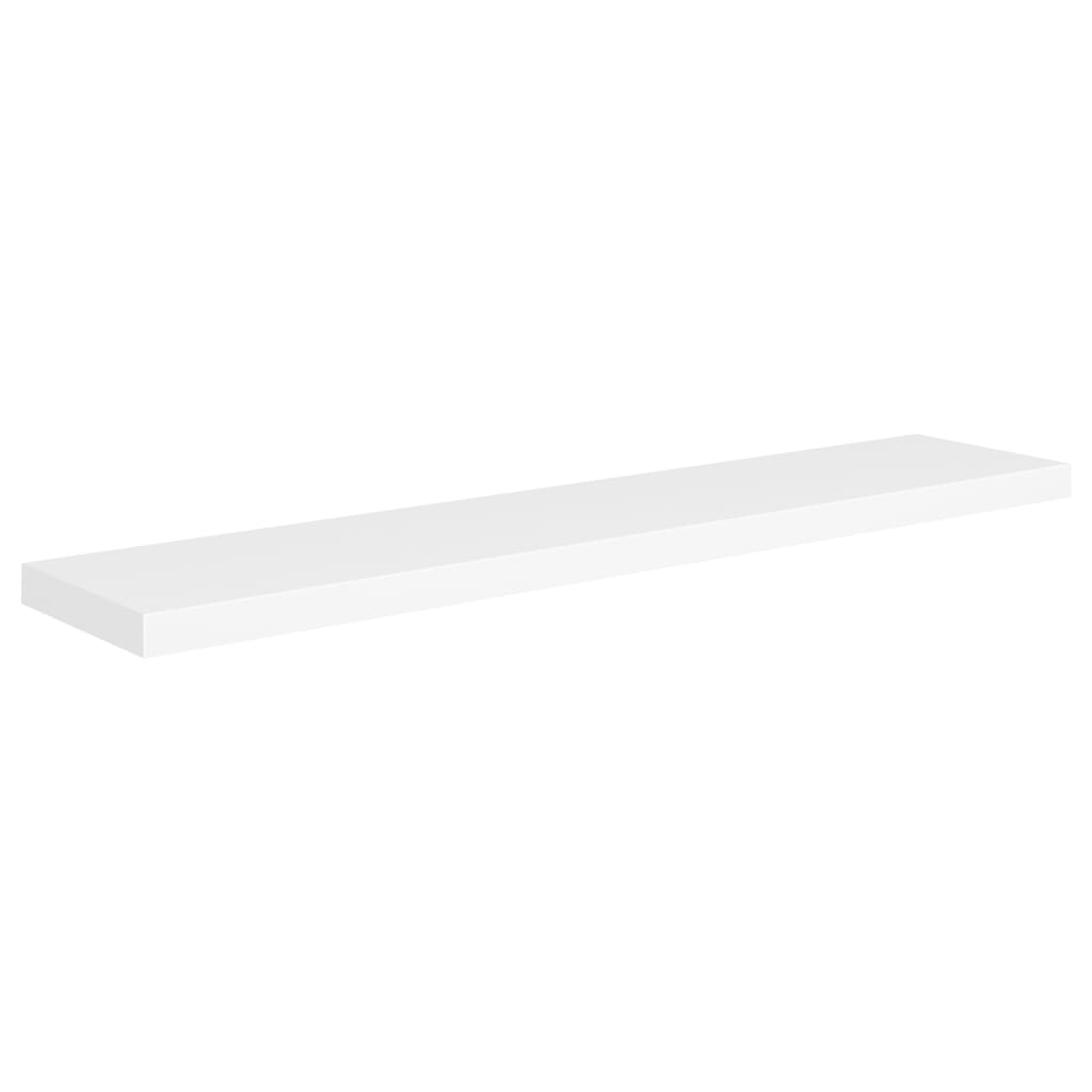 vidaXL Floating Wall Shelf White 47.2"x9.3"x1.5" MDF